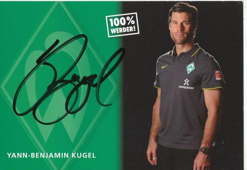Yann Benjamin Kugel  2010/2011  SV Werder Bremen  Fußball Autogrammkarte original signiert 