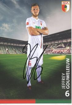 Jeffrey Gouweleeuw  2018/2019  FC Augsburg  Fußball Autogrammkarte  original signiert 