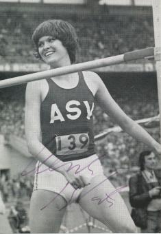 Ulrike Meyfarth  Leichtathletik  Autogrammkarte  original signiert 