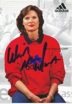 Ulrike Meyfarth  Leichtathletik  Autogrammkarte  original signiert 