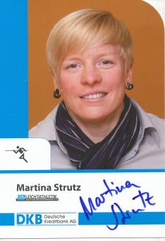 Martina Strutz  Leichtathletik  Autogrammkarte  original signiert 