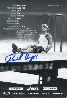 Daniel Unger  Leichtathletik  Autogrammkarte  original signiert 