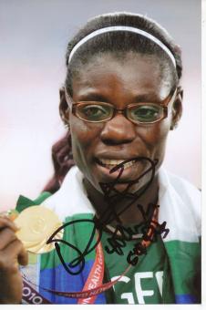 Muziat Ajoke Odumosu  Nigeria  Leichtathletik  Autogramm Foto original signiert 