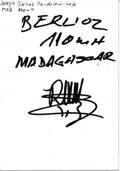 Joseph Berlioz Randriamihaja  Leichtathletik Autogramm Karte original signiert 