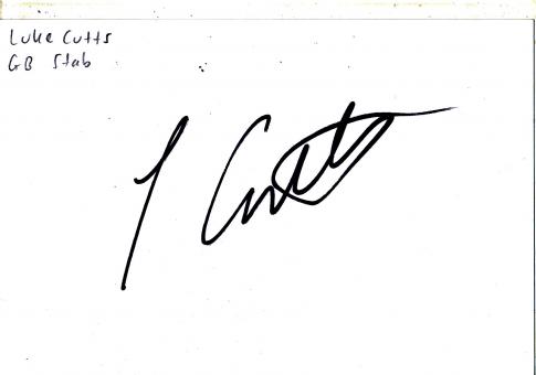 Luke Cutts  GB  Leichtathletik Autogramm Karte original signiert 