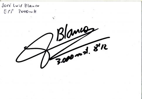 Jose Luis Blanco  ESP  Leichtathletik Autogramm Karte original signiert 