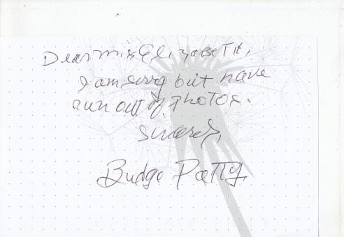 Budge Patty  USA  Tennis  Autogramm Blatt original signiert 