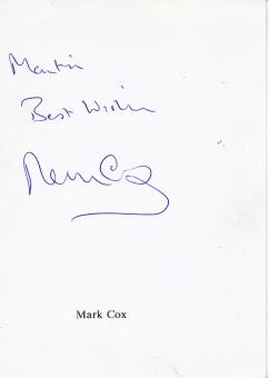 Mark Cox   Tennis  Autogramm Karte original signiert 