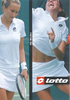 Iva Majoli  Kroatien  Tennis   Autogrammkarte 