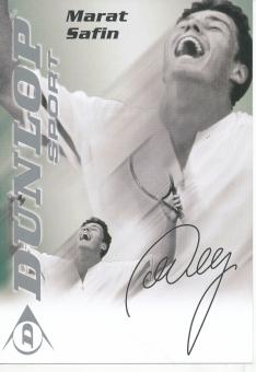 Marat Safin  Rußland  Tennis  Autogrammkarte  Druck signiert 
