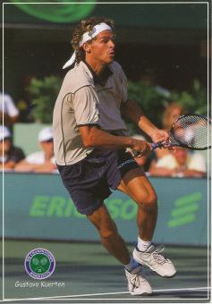 Gustavo Kuerten  Brasilien  Tennis  Wimbledon Autogrammkarte 
