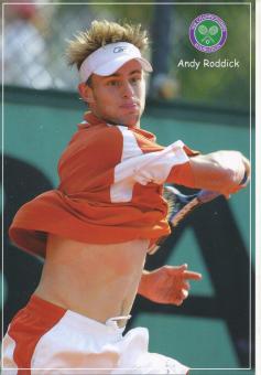 Andy Roddick  USA  Tennis  Wimbledon Autogrammkarte 