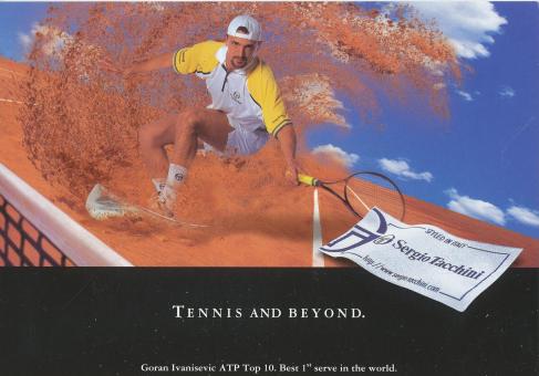 Goran Ivanisevic  Kroatien   Tennis   Autogrammkarte 