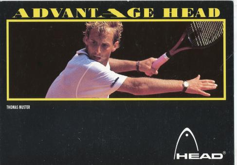 Thomas Muster  Österreich   Tennis   Autogrammkarte 
