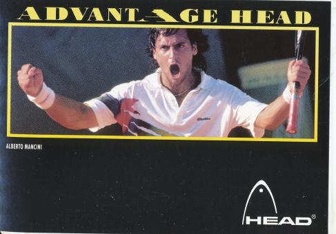Alberto Mancini  Argentinien   Tennis   Autogrammkarte 