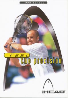Andre Agassi  USA   Tennis   Autogrammkarte 