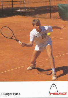 Rüdiger Haas  Tennis   Autogrammkarte 