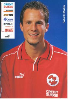 Patrick Müller  Schweiz Nationalteam Fußball Autogrammkarte 
