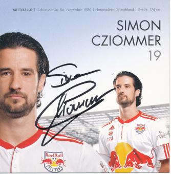 Simon Cziommer  2010/2011   RB Salzburg  Fußball Autogrammkarte  original signiert 