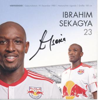 Ibrahim Sekagya  2010/2011   RB Salzburg  Fußball Autogrammkarte  original signiert 