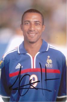 Steve Marlet  Frankreich  Fußball Autogramm Foto original signiert 
