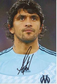 Lucho Gonzalez  Olympique Marseille  Fußball Autogramm Foto original signiert 