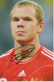 Alexandr Anyukov  Rußland  Fußball Autogramm Foto original signiert 