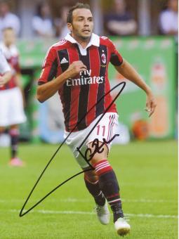 Giampolo Pazzini  AC Mailand Fußball Autogramm Foto original signiert 