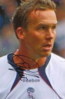 Davies  Bolton Wanderers  Fußball Autogramm Foto original signiert 
