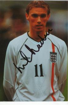Luke Chadwick  England  Fußball Autogramm Foto original signiert 