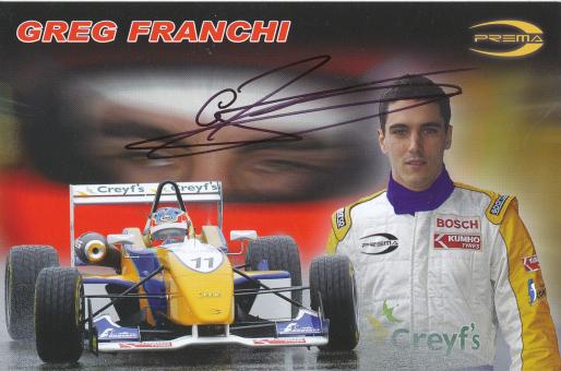Greg Franchi   Auto Motorsport  Autogrammkarte original signiert 