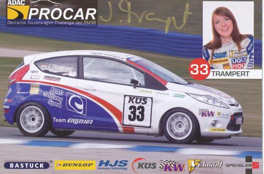 Julia Trampert   Auto Motorsport  Autogrammkarte original signiert 