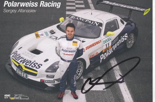 Sergey Afanasiev  Auto Motorsport  Autogrammkarte original signiert 