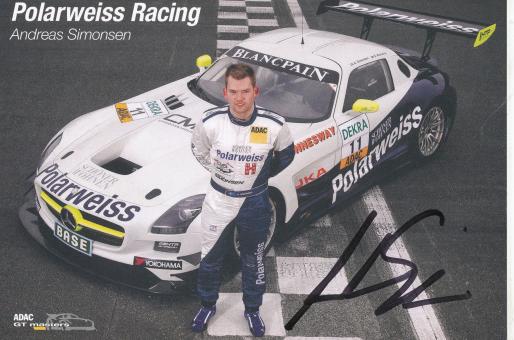 Andreas Simonsen  Auto Motorsport  Autogrammkarte original signiert 