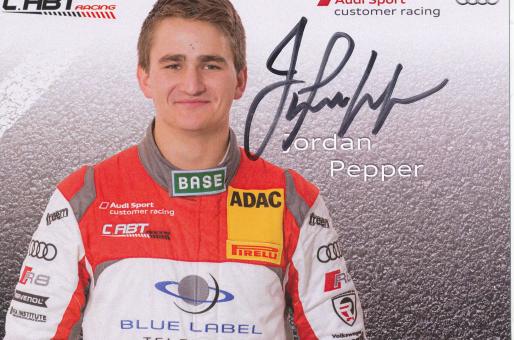 Jordan Pepper  Audi  Auto Motorsport  Autogrammkarte original signiert 