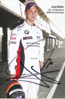 Jörg Müller  BMW  Auto Motorsport  Autogrammkarte original signiert 