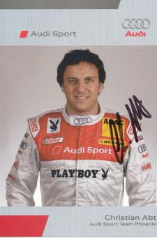 Christian Abt  Audi  Auto Motorsport  Autogrammkarte original signiert 
