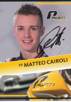 Matteo Cairoli  Auto Motorsport  Autogrammkarte original signiert 