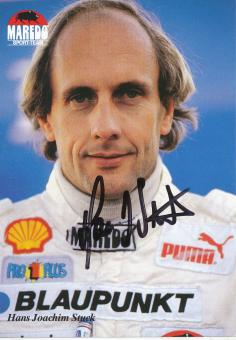 Hans Joachim Stuck   Auto Motorsport  Autogrammkarte original signiert 