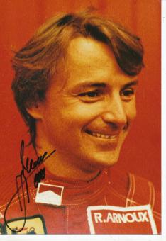Rene Arnoux    Formel 1   Auto Motorsport Foto original signiert 