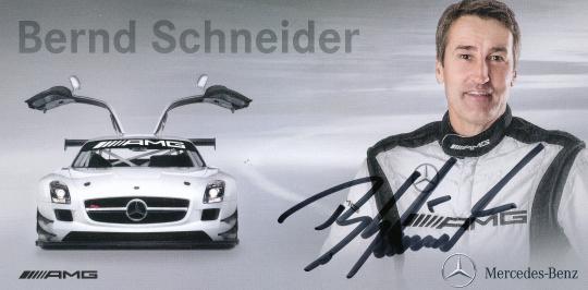 Bernd Schneider  Mercedes  Auto Motorsport  Autogrammkarte original signiert 