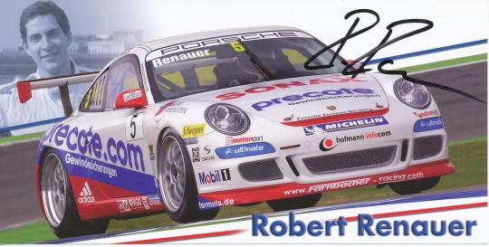 Robert Renauer  Auto Motorsport  Autogrammkarte original signiert 