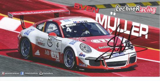 Sven Müller  Auto Motorsport  Autogrammkarte original signiert 