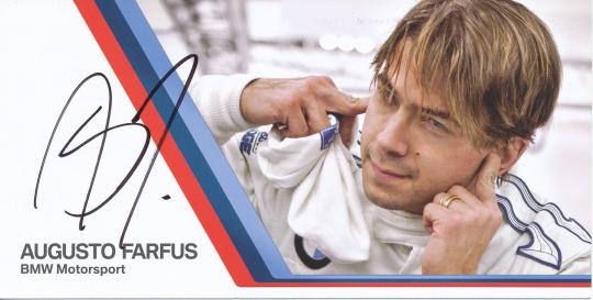 Augusto Farfus  BMW  Auto Motorsport  Autogrammkarte original signiert 