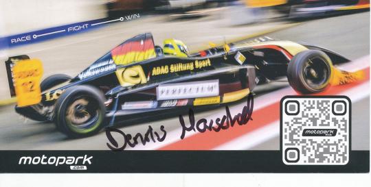 Dennis Marschall   Auto Motorsport  Autogrammkarte original signiert 