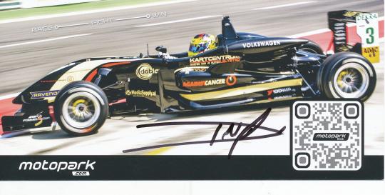 Indy Dontje   Auto Motorsport  Autogrammkarte original signiert 