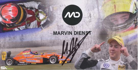 Marvin Dienst    Auto Motorsport  Autogrammkarte original signiert 