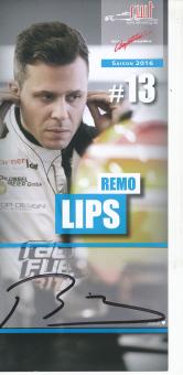 Remo Lips   Auto Motorsport  Autogrammkarte original signiert 