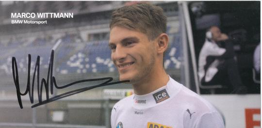 Marco Wittmann  BMW   Auto Motorsport  Autogrammkarte original signiert 