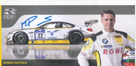 Markus Palttala  BMW   Auto Motorsport  Autogrammkarte original signiert 